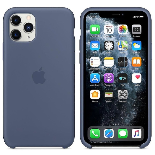 Iphone 11 Pro silikone anti-fald beskyttende etui (blå)