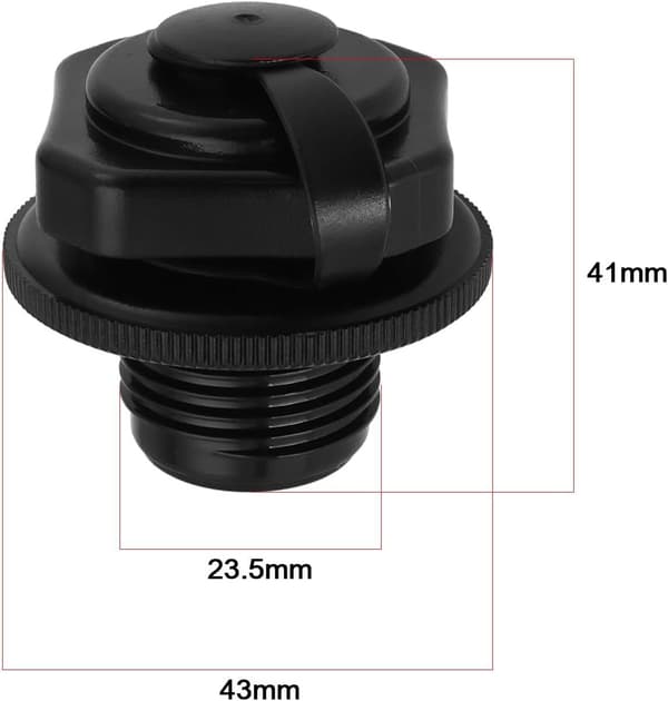 F4C009B Ersättningsventilhatt, reservluftplugg för uppblåsbar badtunna, 3-pack