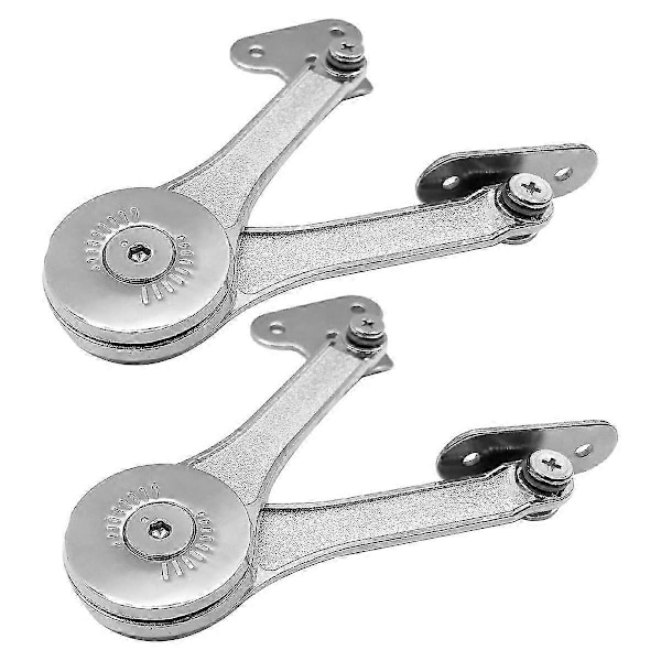 2 st Tunga Lock-Hingor med Mjuk Stängning, Stöd-Hingor Håller Locket Öppet Säkert för Skåp Kök Maxi