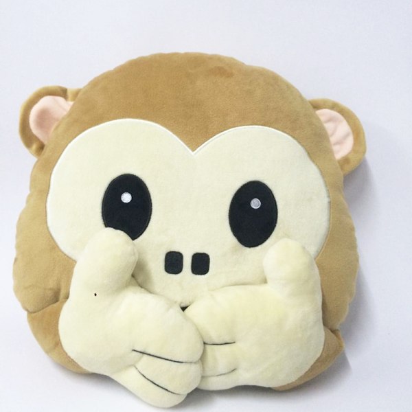 Emotionell Ikon Apa Ansikte Kudde 40cm