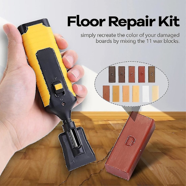 Laminat Reparationssæt Voks System Gulv Bordplade Robust Kabinet Chips Ridser Reparationsværktøj Reparation H