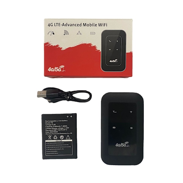 SIM-kort Mobil WiFi Hotspot 4G LTE 150 Mbps 120