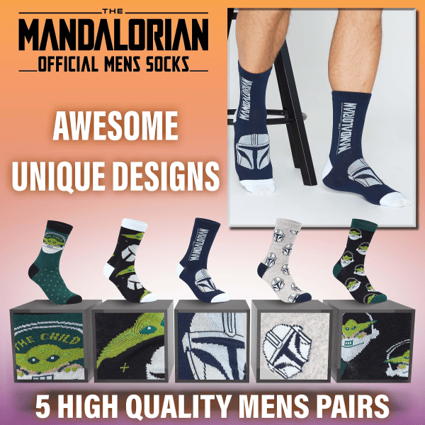 Disney The Mandalorian Men 5-pak sokker