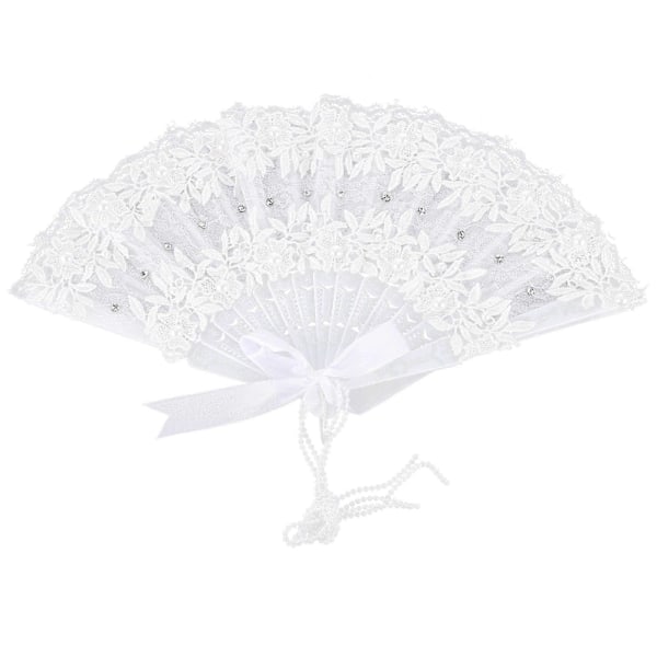 Brude Vifte Bryllup Blonde Perle Design Vifte Dame Performance Vifte Brude Vifte Rekvisitt