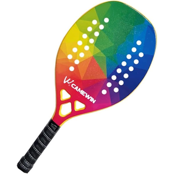 Fargerik strandtennisracket med ventilerte hull