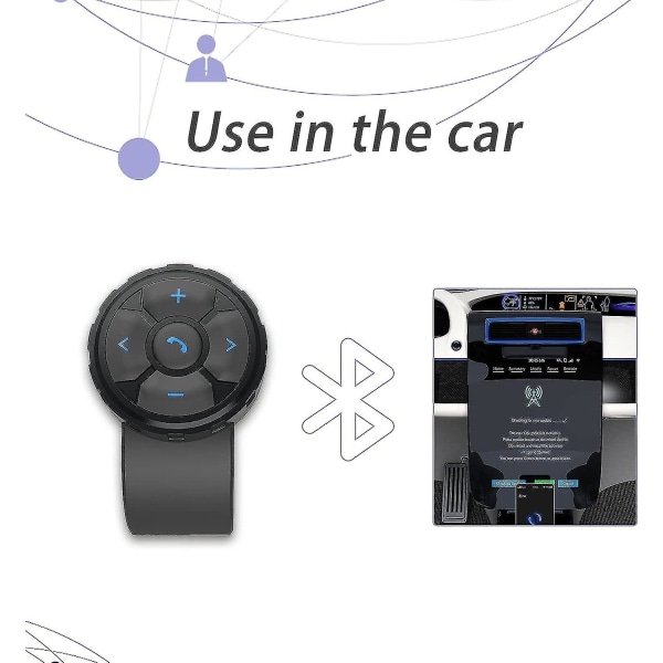 Bluetooth Remote Smart Phone Trådløs Bluetooth Media Button Fjernkontroll Høy kvalitet