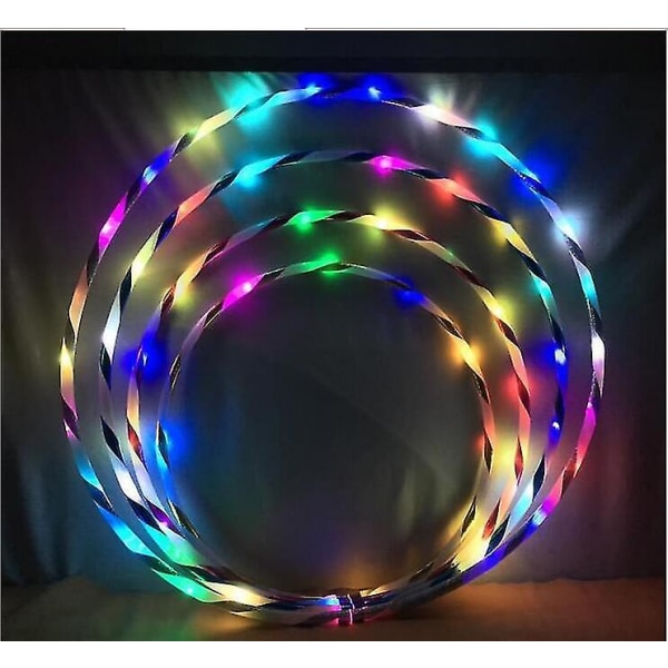 90 cm Led-bøyle, fargerik strobing og skiftende bøyle Light Up Led Dancing Hoops Kompatibel med K,led Light Luminous Hula Hoop, Luminous Toy, Col