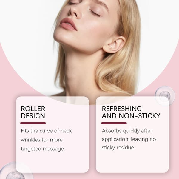 Peptid-løftende halscreme med rullemassager, 100g
