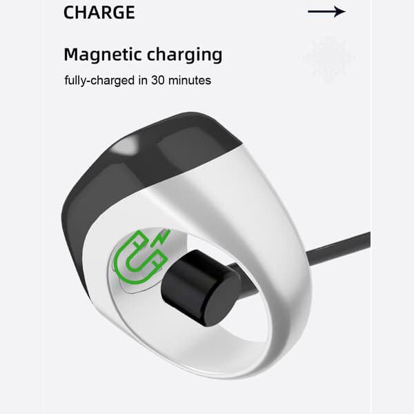 Oppladbar Smart Bluetooth Tellerring, IP67 Vanntett Fingerringteller, Manuell Klikktellerring, 1 Stykke Green