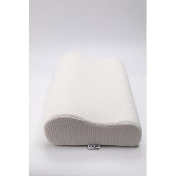 Ergonomisk Ortopedisk Kudde – Klassisk Rektangulär Form med Memory Foam – Vit – Lindrar Nacksmärta – för Rygg- och Sidsovande