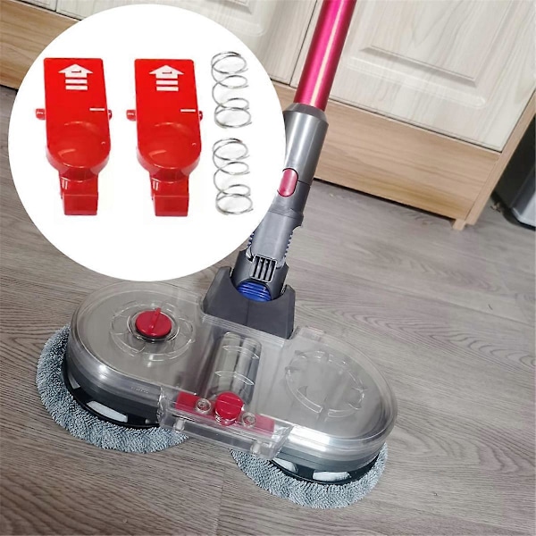 Kiinnityssalvan nappi V12 Slim -imurin varaosille, vesisäiliön napin lukitus jousella