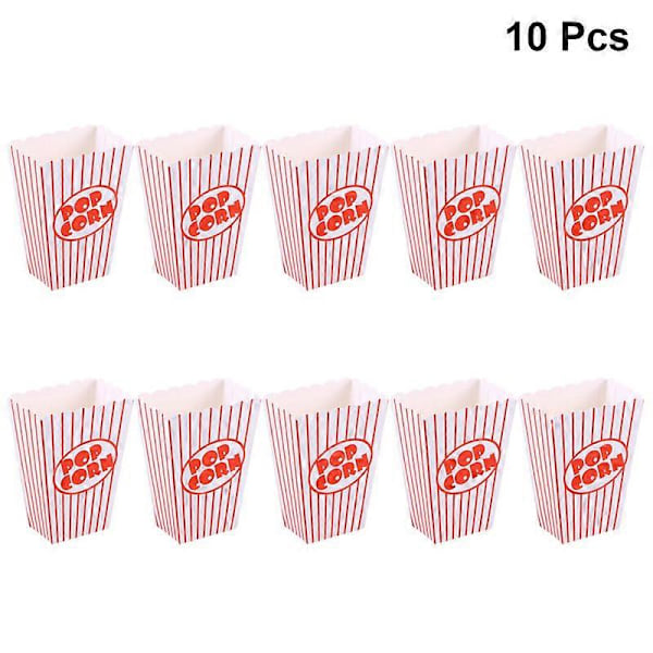 10 st Pappers Popcornlådor