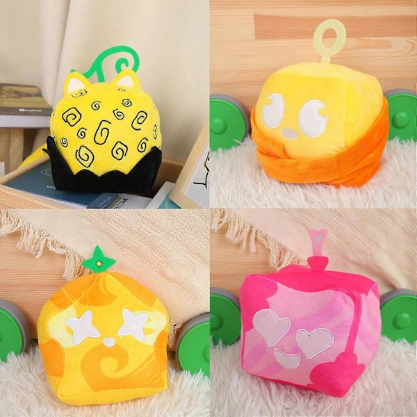 B-lox Frukter Plysch, B-lox Frukter Plyschdjur B-lox Plyschkudde Fylld Leksak, Mjuka Frukter Kramande Plyschkudde Leksakspresenter, Squishy Kudde Fylld Figur Gi