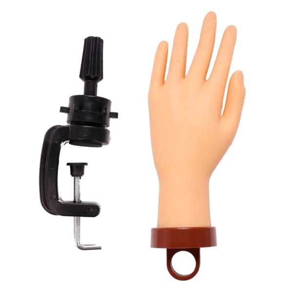 Nail Practice Hand Manicure Diy Training Display Model Hånd med beslag
