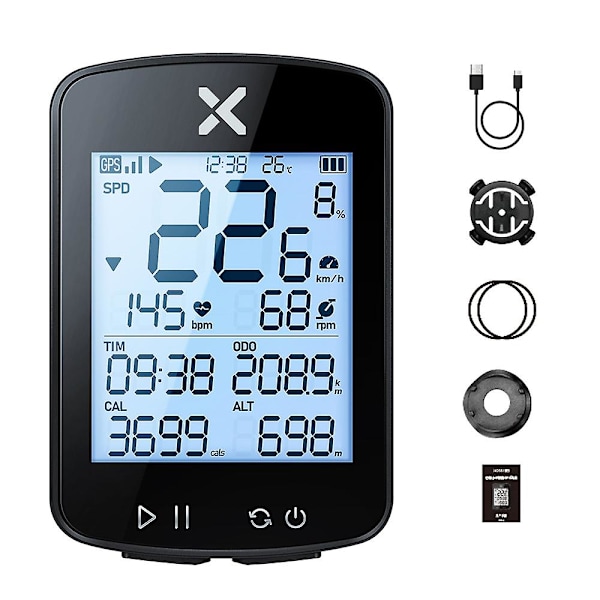 Bicycle Speed Meter Waterproof Cycling Route Navigation Mileometer Multi-functional Digital Bike Spe