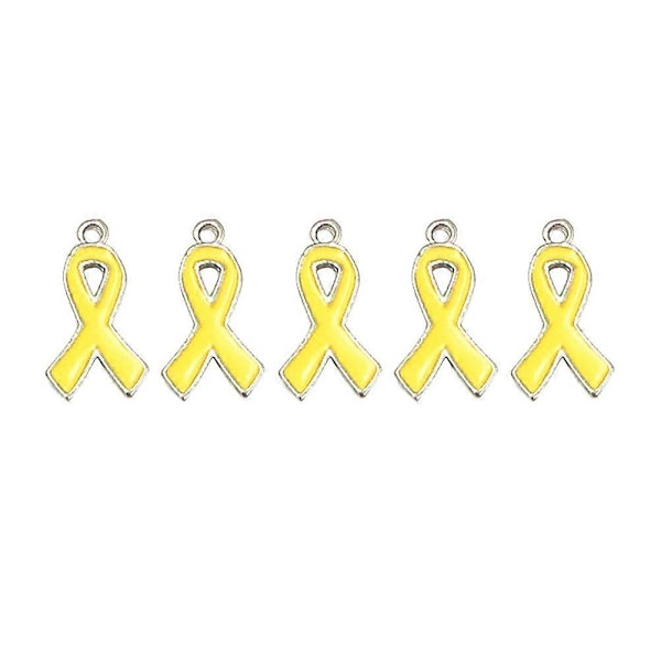 50 stk. Elegante metalbånd vedhæng legering charms smykker fremstilling tilbehør til kvinder damer piger (gul)