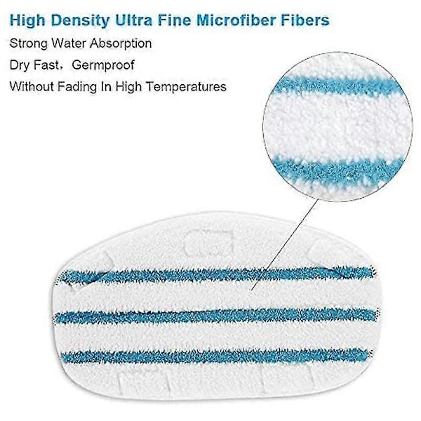 9-pack Ersättningsångmoppdynor för ThermaPro 10-i-1 Mikrofiberdynor Ersättningsångmoppdynor R