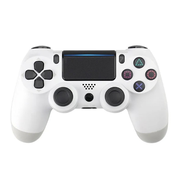 2-pak PS4 Controller DoubleShock Trådløs til Playstation 4 Hvid