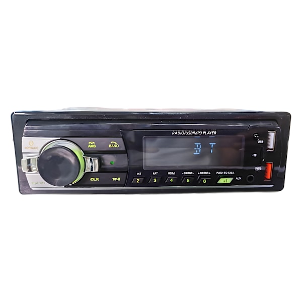 Kaksois-USB-auton MP3-soitin Bluetooth-äänipuhelu USB-kortinlukija Viileä värikäs valo LCD-näyttö