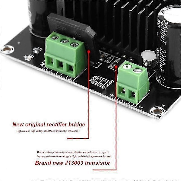 Hög effekt TDA8954TH -717 Digital förstärkarkort 420W Mono kanal Digital kärna BTL-läge Feberklass