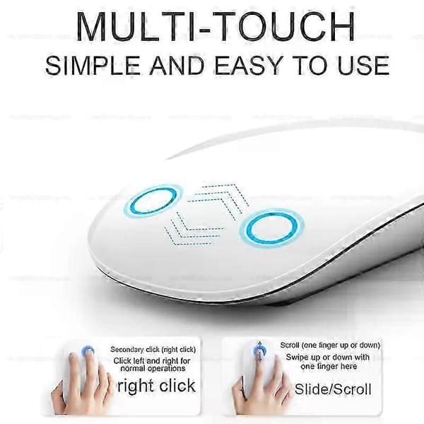 Til Apple Multi-touch Surface Magic Mouse Til Macbook Pro Air Mini Laptop Tablet PC Ipad Bluetooth 5.0 Trådløs Mus WA0213 6
