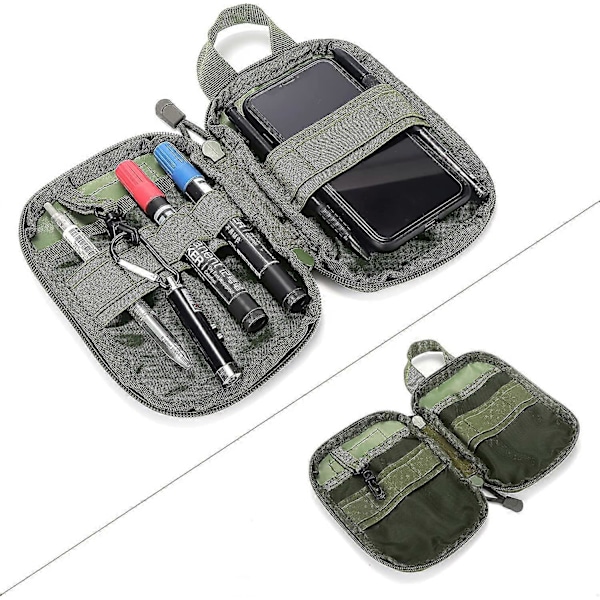 Taktisk Molle-ficka Nylon Militär Edc Liten Midjepåse Pack Väska För Utomhussporter Väskor Grön
