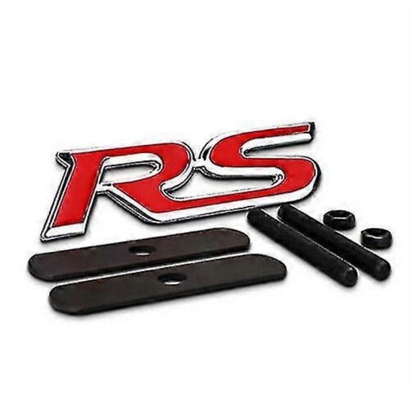 Auton 3D Metalli Rs Etugrillin Grillin Huppu Embleemi Merkki Kilpa-embleemi Deacl Sport