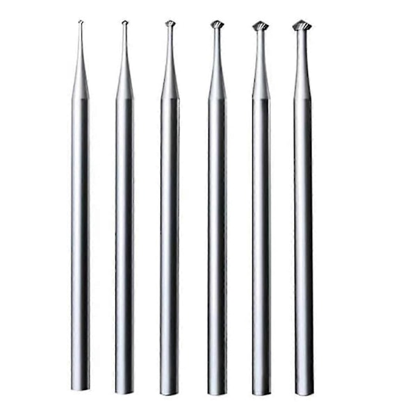 6 stk 90 Grader Sett - 3/32 Tommer Skaft Smykkeproduksjon Sett Grader for Lapidary 008-023