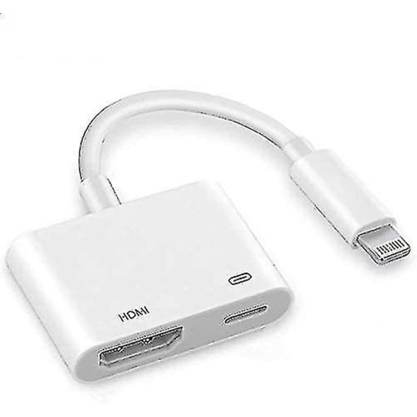 Apple Mfi Certified Digital Av Hdmi Adapter Til Iphone 12/12 Pro 11 Pro/xs/xr/x/8 7 Se, Ipad Pro Mini - Lightning til HDMI-stik