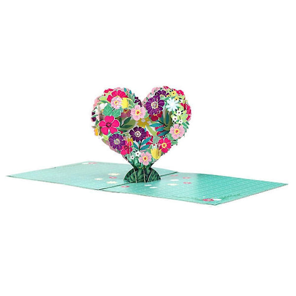 Morsdags Brettbare Gratulasjonskort 3D Papirskjæring Blomsterkort til Mor