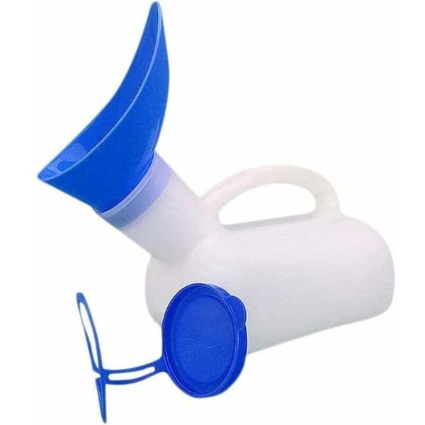 Urinal. 1000 ml bærbart urinal til mænd og kvinder med bærehåndtag til camping, mobilt toilet til mænd