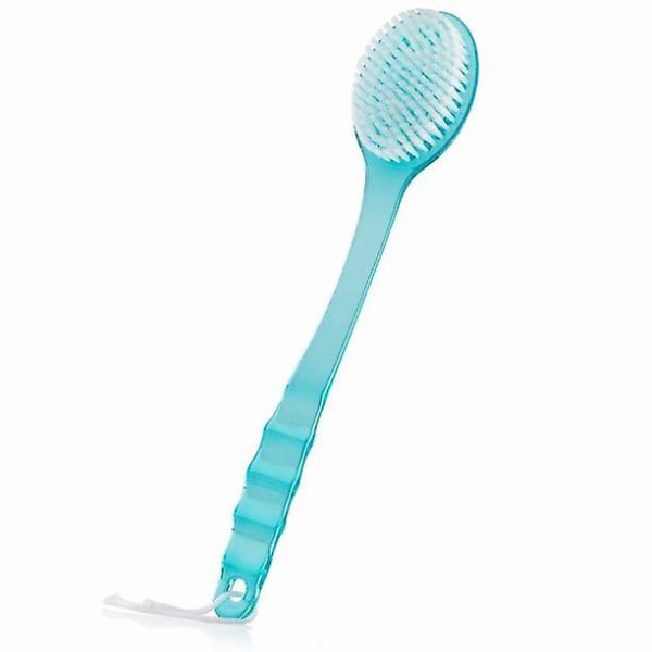 Super Soft Bristles Bath Brush Shower Body Brush With Long Handle Shower Body Back Beauty Dry Skin Body Brush (blue)