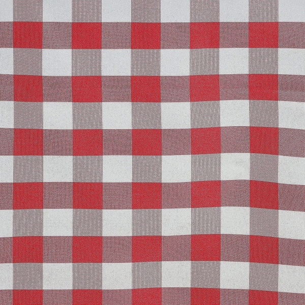 Rødt og hvitt rutete gingham-stoff rektangulær duk til sommerfest