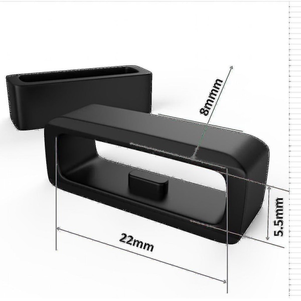 6 stk. gummifeste ring sikkerhetsring erstatning for Garmin Fenix5/fenix5 Plus (22mm)