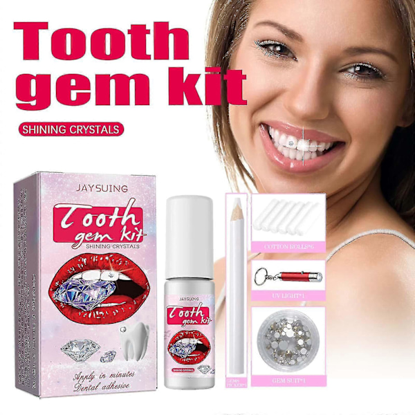 Hammashelmikit Spice Jewelry - Helppo poistaa ja asentaa - Kristallihammastrimmi - Hammashelmi - Kiiltävä tarra
