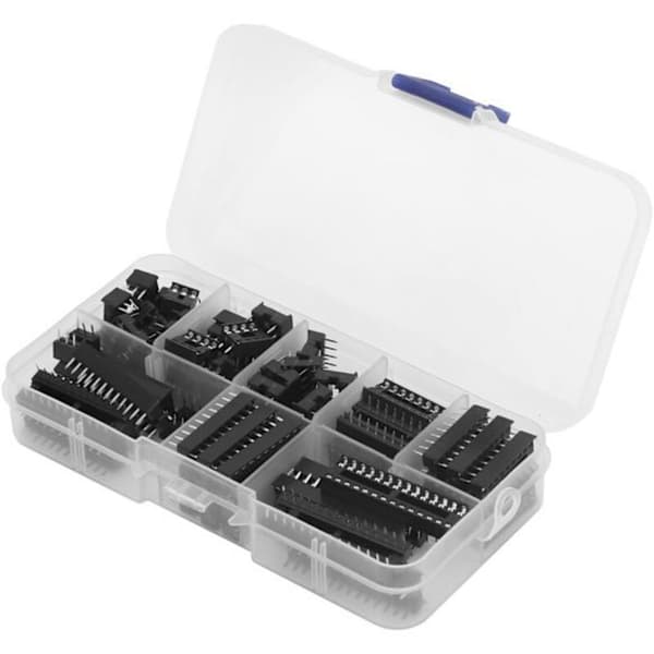Sæt med 66 adaptere til integrerede kredsløbsfatninger, DIY elektroniske komponenter med direkte forbindelse, 6-28 ben