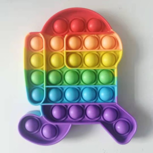 Among Us Bubble Sensory Fidget Toy, stress reliever silikone (2 stk
