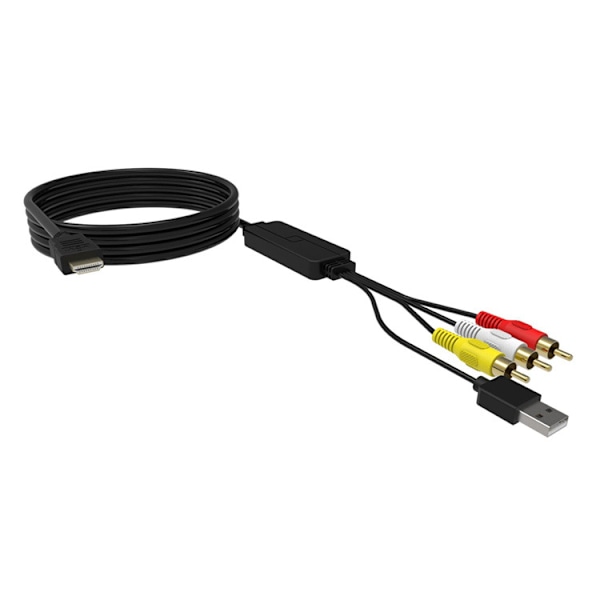 Ny TVBOX/PS3 med projektor, högupplöst TV, AV-kabel med strömförsörjning, HDMI till 3rca konverteringskabel