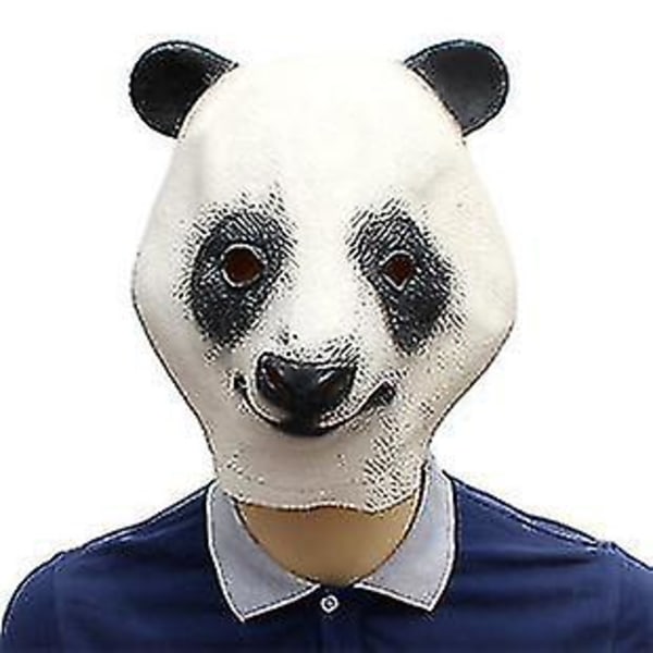 Halloween Prom Party Tilbehør Dyre Latex Masker Kæmpe Panda Latex Maske Hovedbeklædning