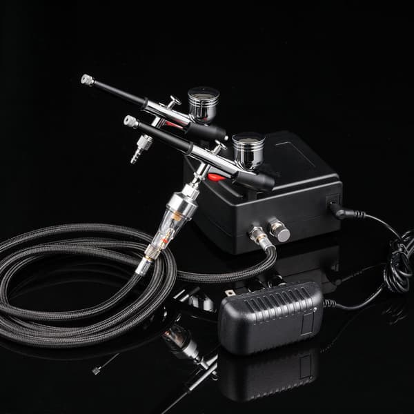 T100A Mini Airbrush Kompressor Kit, Præcisions Sprøjtemaling Værktøj Til Modelfarvning, Håndværk Graffiti Maling