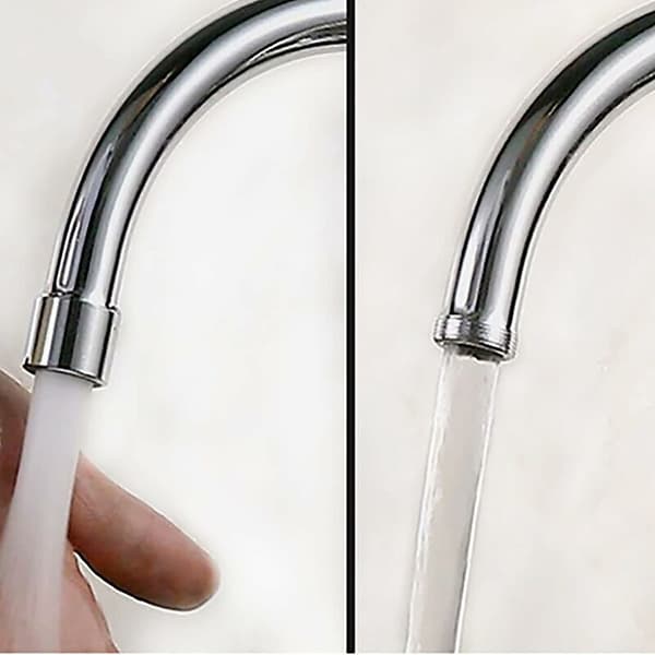 Sæt med 2 18 mm vandhaneluftere – Rustfrit stål – Integreret vandfilter – Vandbesparende til vask og køkken