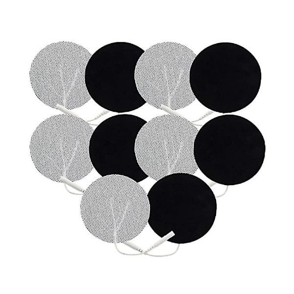 10 Pcs Electrode Pad 4cm Circular Non-woven Acupoint Massage Insert For Physiotherapy Electrode