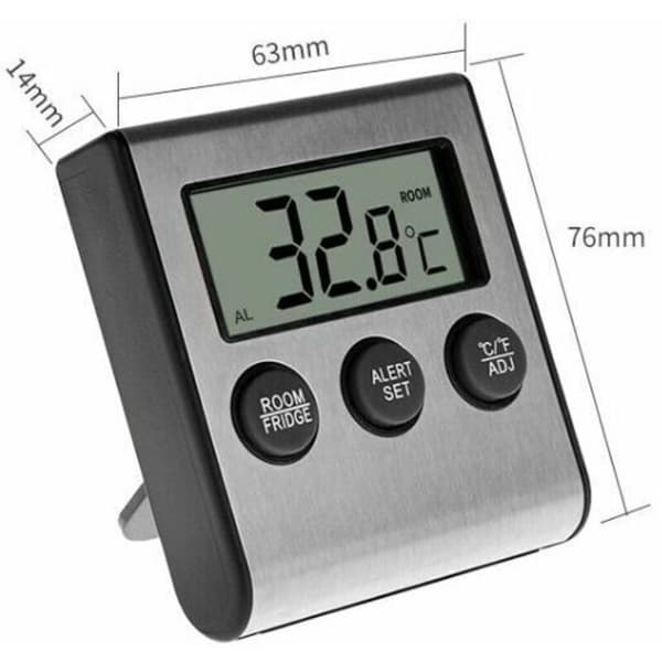 Frytermometer, larm för temperaturövervakning i realtid
