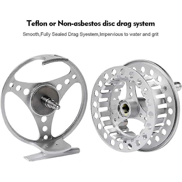 Fuldt Aluminium Legering Metal Fiskehjulsrulle CNC-Bearbejdet 7/8 Fiskehjulsrulle Sort