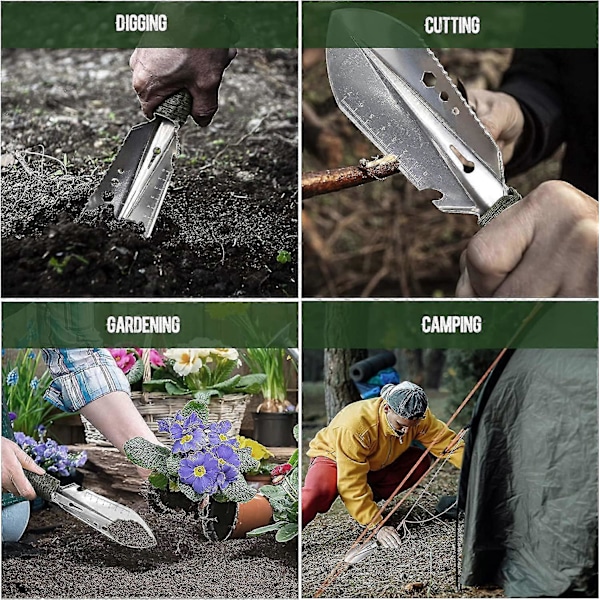 Campingspades, Camping Multiverktøy Menn Gave, Multiverktøy Manuell Vandring Spade Hage Spade Utendørs, Hagearbeid