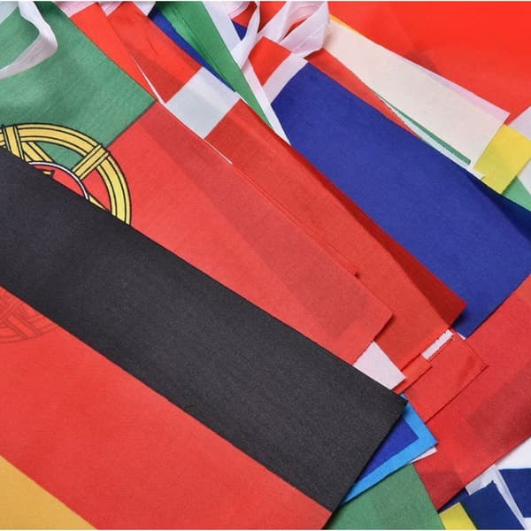Internationell handhållen flagguppsättning, 12-pack världslandsflaggor med pinnar