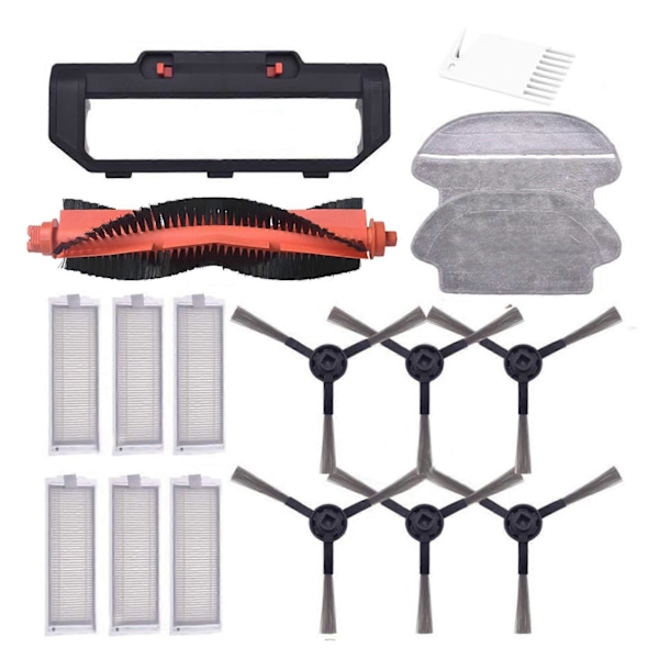 Rulle Sidoborste Filter Mopp för LDS Mi Robot Dammsugare-Mopp STYJ02YM/ V2 3490 3290 3690 Tillbehör