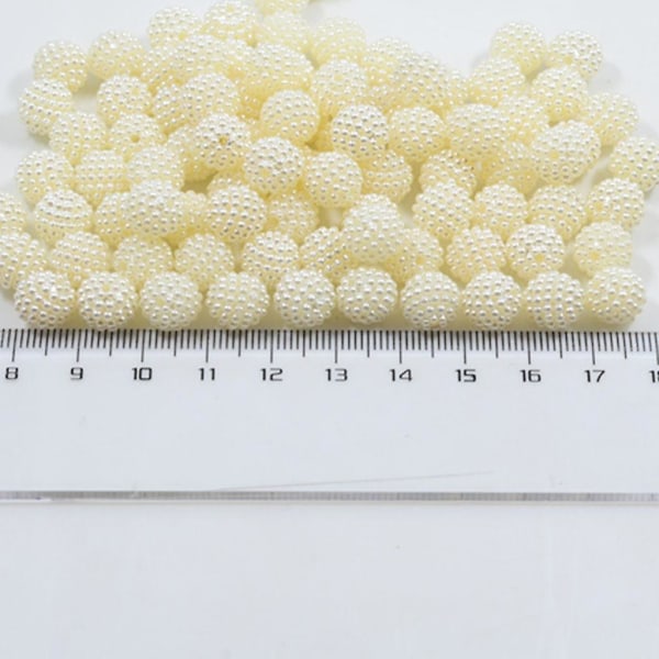 2x100 kpl Bayberry helmiä pyöreä löysä välihelmi korujen valmistukseen 10 mm