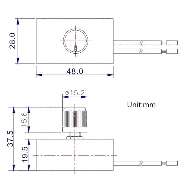 120v/240vac 300w Lampe Rotationsdæmper Til/Fra Kontakter Led Trinløs Dæmpning Kontakt