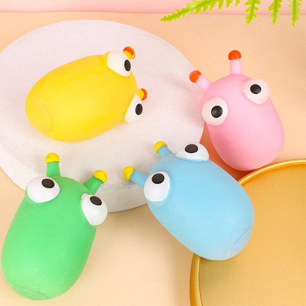 Pop Eye Grönsaks Insekt Squeeze Leksak Rolig Ögonboll Sprängande Stressavlastande Leksak Kreativ Cartoon Mjuk TPR Squeeze Leksak Vuxna Barn Kontor Fidget Leksak